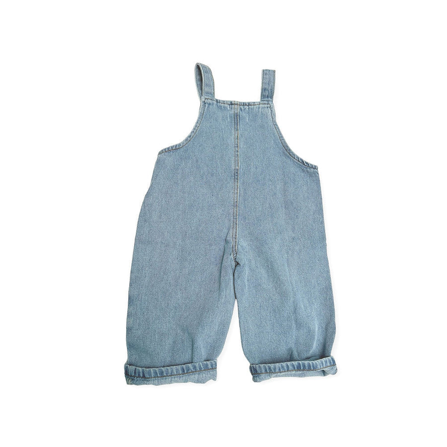 Bella denim suspender trousers - Denim blue