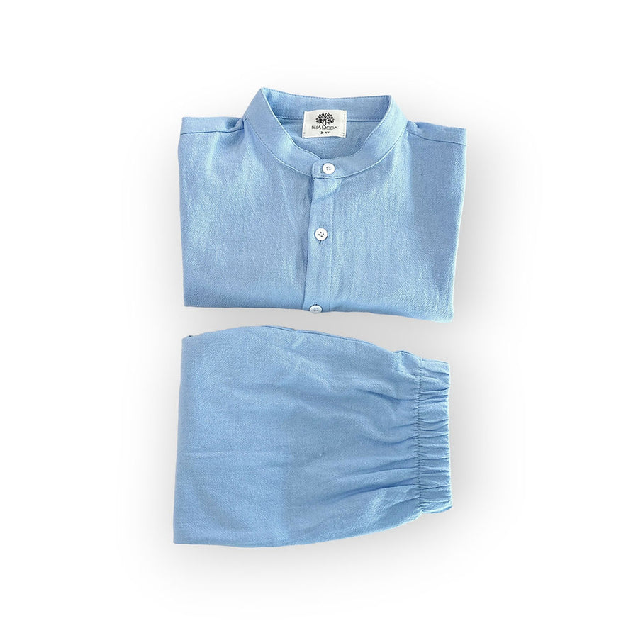 Bella shirt &amp; shorts set - Sky blue