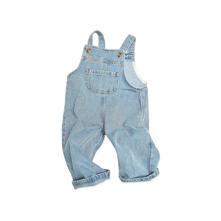 Bella denim suspender trousers - Denim blue