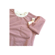 Bella long sleeved body - Pink &amp; White