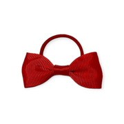 Bella 2-PK hair tie with bow - Red