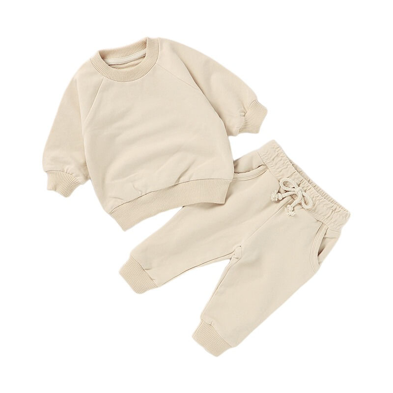 Bella french terry jogging set-Beige