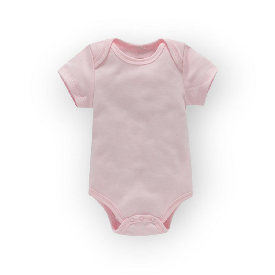 Bella short sleeve bodysuit - light pink