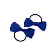 Bella 2-PK hair tie with bow - Navy Blue