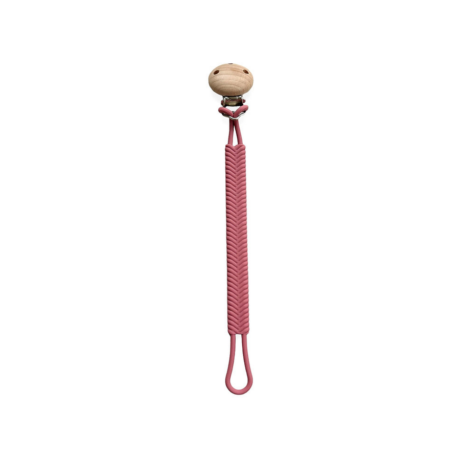 Bella Silicone Pacifier Chain - Dusty pink