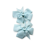 Bella 2-PK hair bow - Light blue