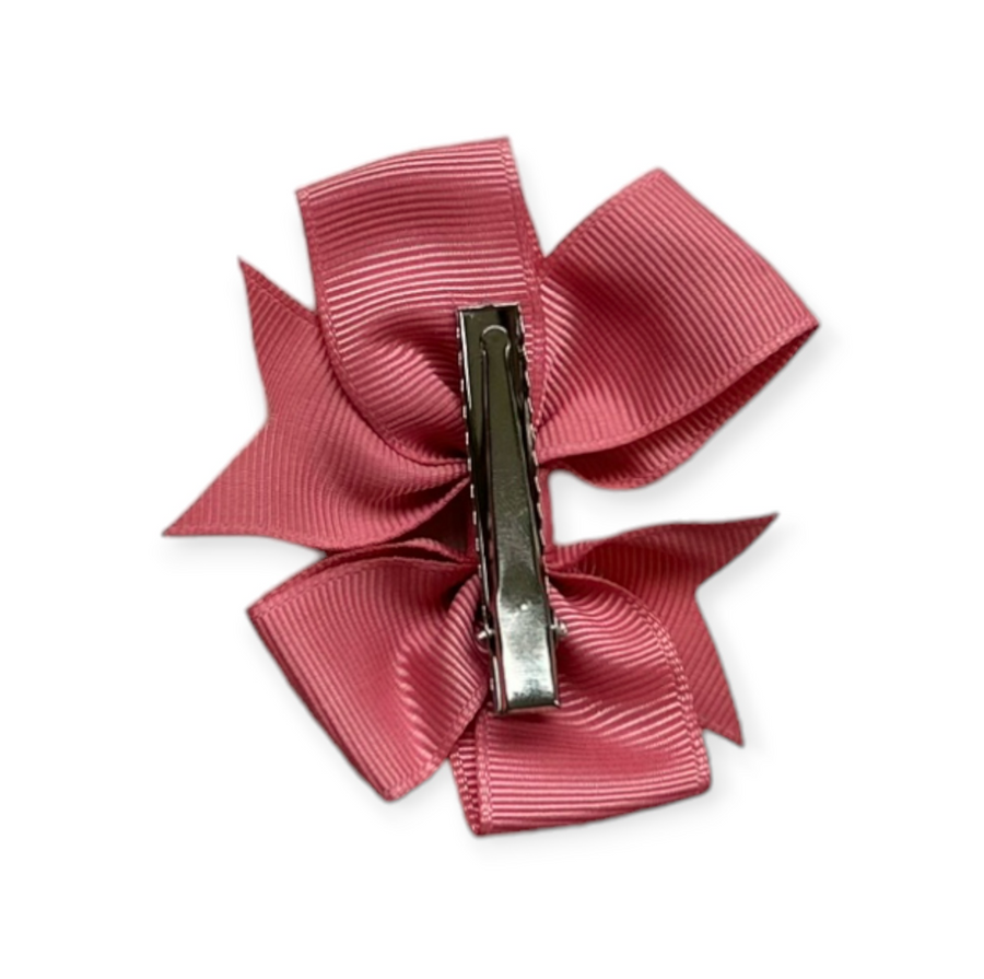 Bella 2-PK hair bow - Dusty pink