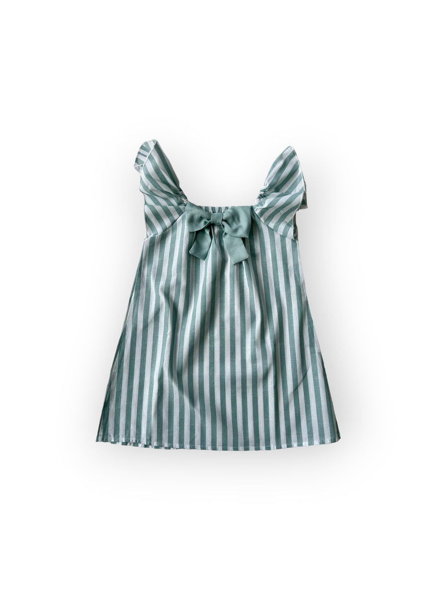 Bella Stripe dress - Mint green