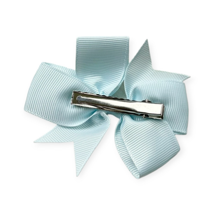 Bella 2-PK hair bow - Light blue