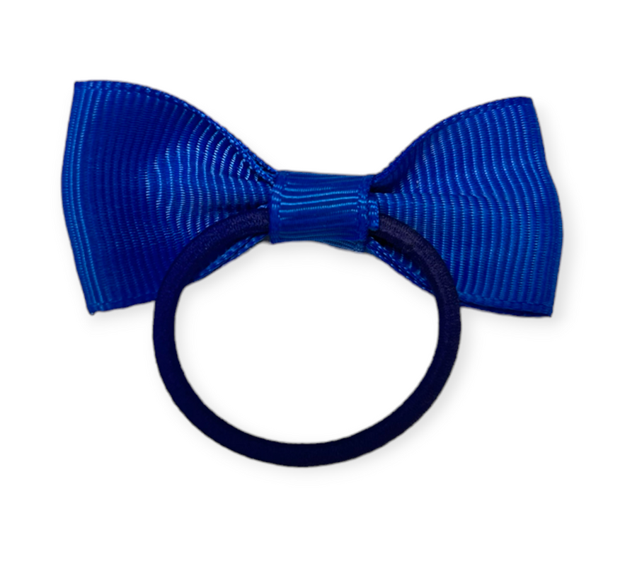 Bella 2-PK hair tie with bow - Navy Blue